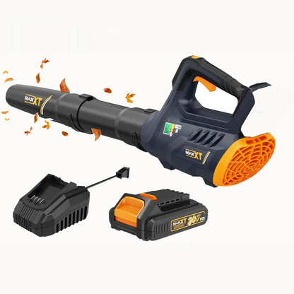 MAXXT 20V Cordless Brushless Leaf Blower - Unleash 360CFM Power with 200MPH Speed, 3 Adjustable Settings & 30-Minute Runtime for Effortless Outdoor Cleaning!